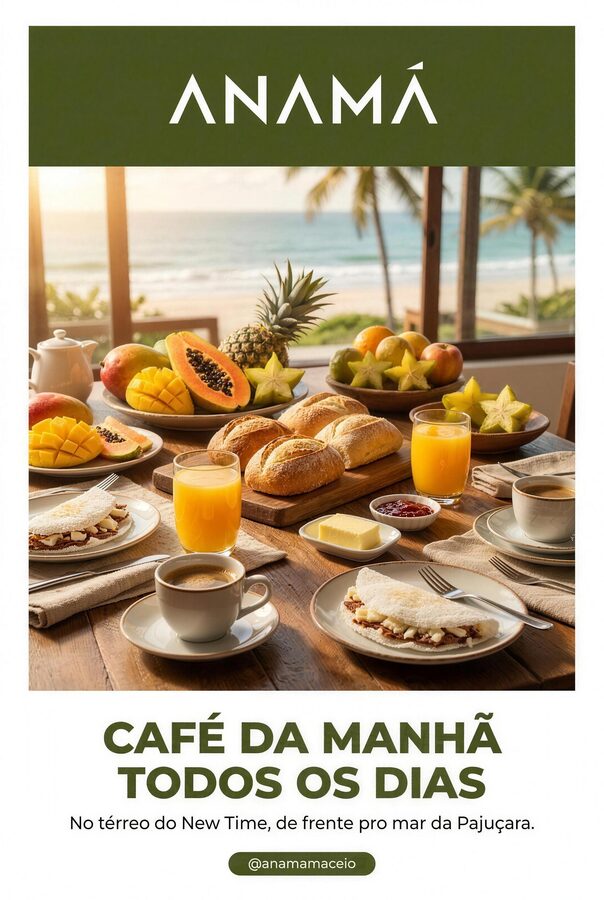 Panfleto café da manhã Anamá · frente